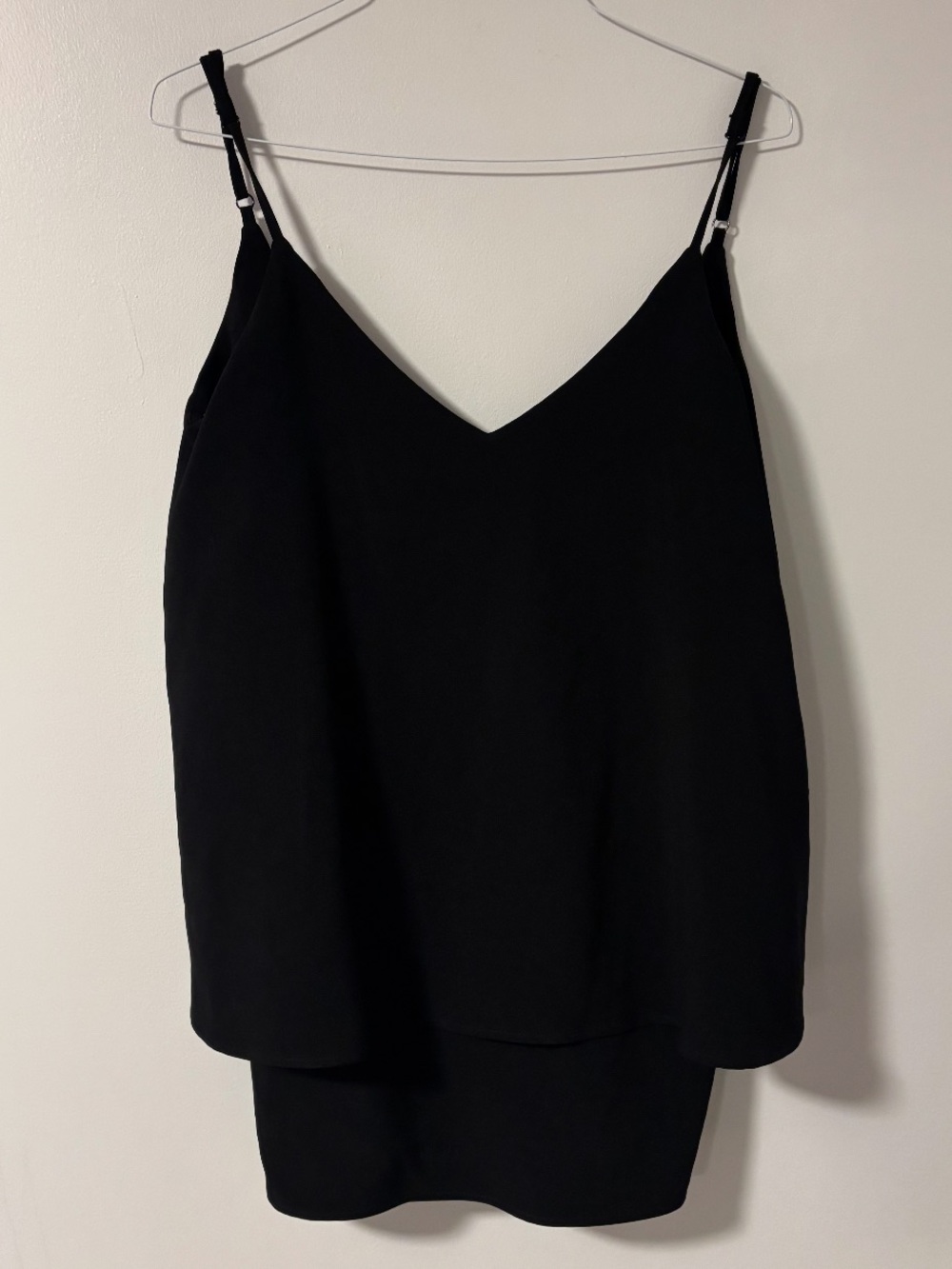 Tobi Amour Deep V-neck Swing LBD Sleeveless Cami Mini Dress In Black Size Large